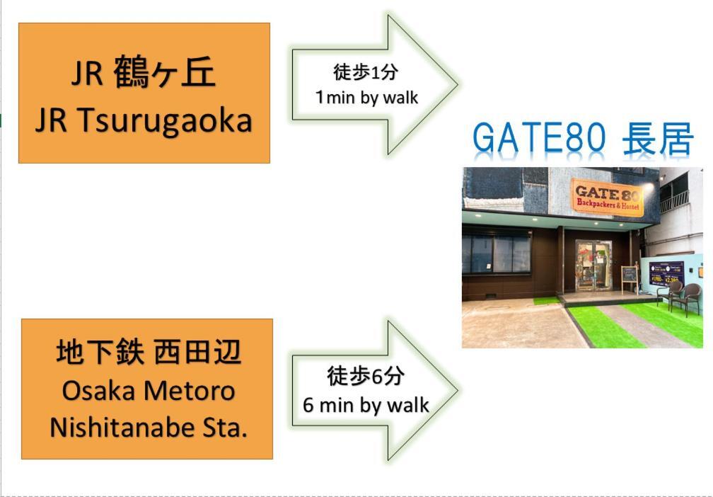 Albergue Gate 80 Osaka Exterior foto